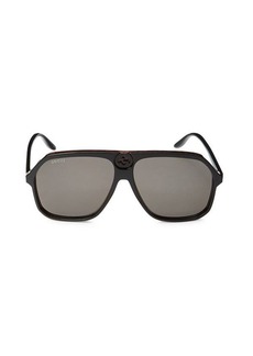 Gucci 62MM Aviator Sunglasses