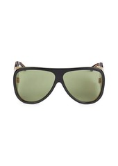 Gucci 63MM Aviator Sunglasses