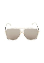 Gucci 63MM Aviator Sunglasses
