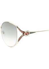 Gucci 63MM Oversized Oval Sunglasses