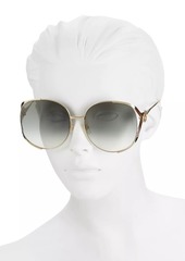 Gucci 63MM Oversized Oval Sunglasses