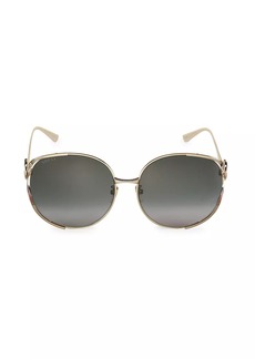 Gucci 63MM Round Sunglasses