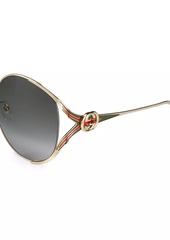 Gucci 63MM Round Sunglasses