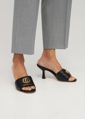 Gucci 75mm Marmont Quilted Leather Mules