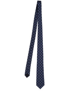 Gucci 7cm Gg Picots Silk Tie