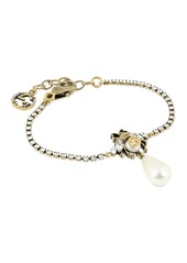 Gucci Bee Motif Crystal Embellished Bracelet