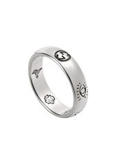 Gucci sterling silver Blind For Love band ring