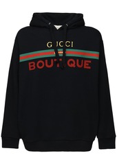 Gucci Boutique Print Cotton Hoodie