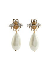 Gucci Brass and crystal earrings