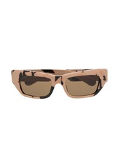 Gucci camouflage-pattern biker-style sunglasses