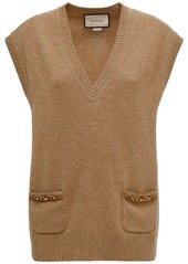 Gucci Cashmere Knit Vest W/ Chain Detail
