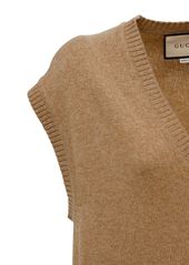 Gucci Cashmere Knit Vest W/ Chain Detail