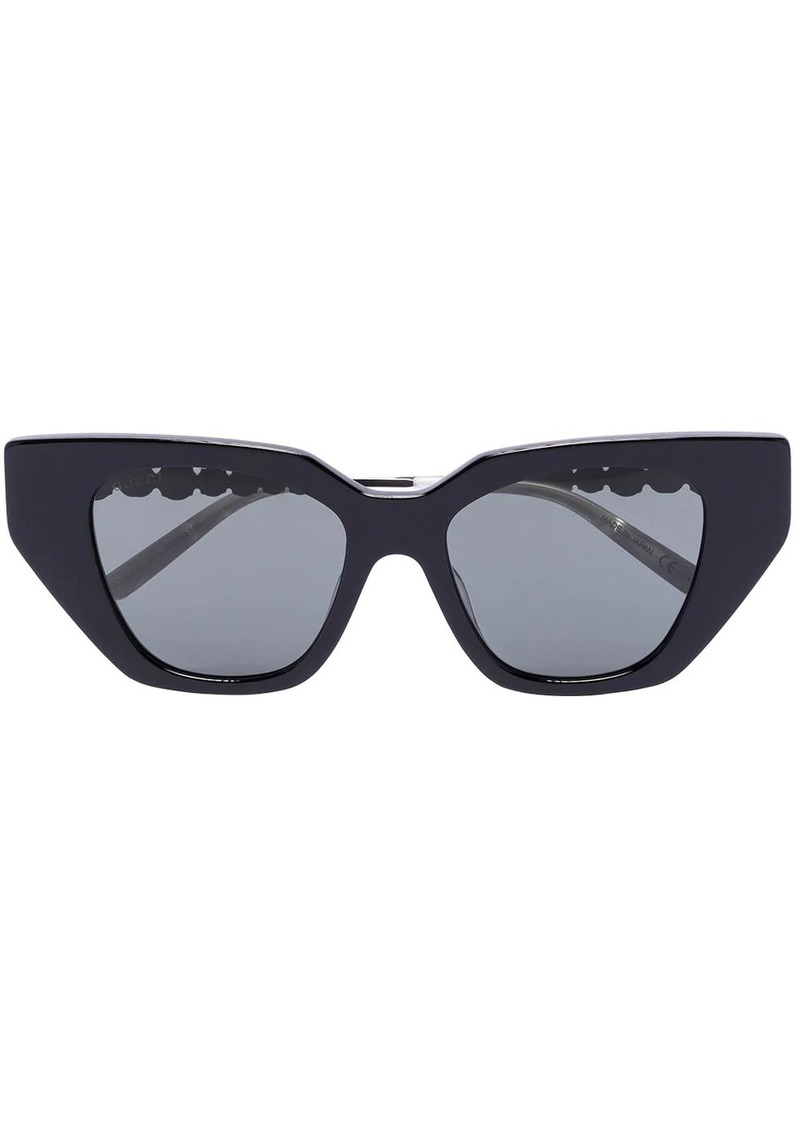 gucci cat eye crystal sunglasses