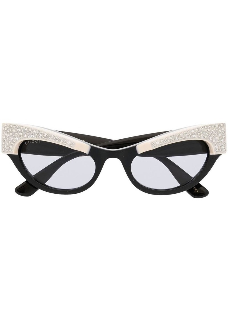 Gucci cat-eye tinted sunglasses