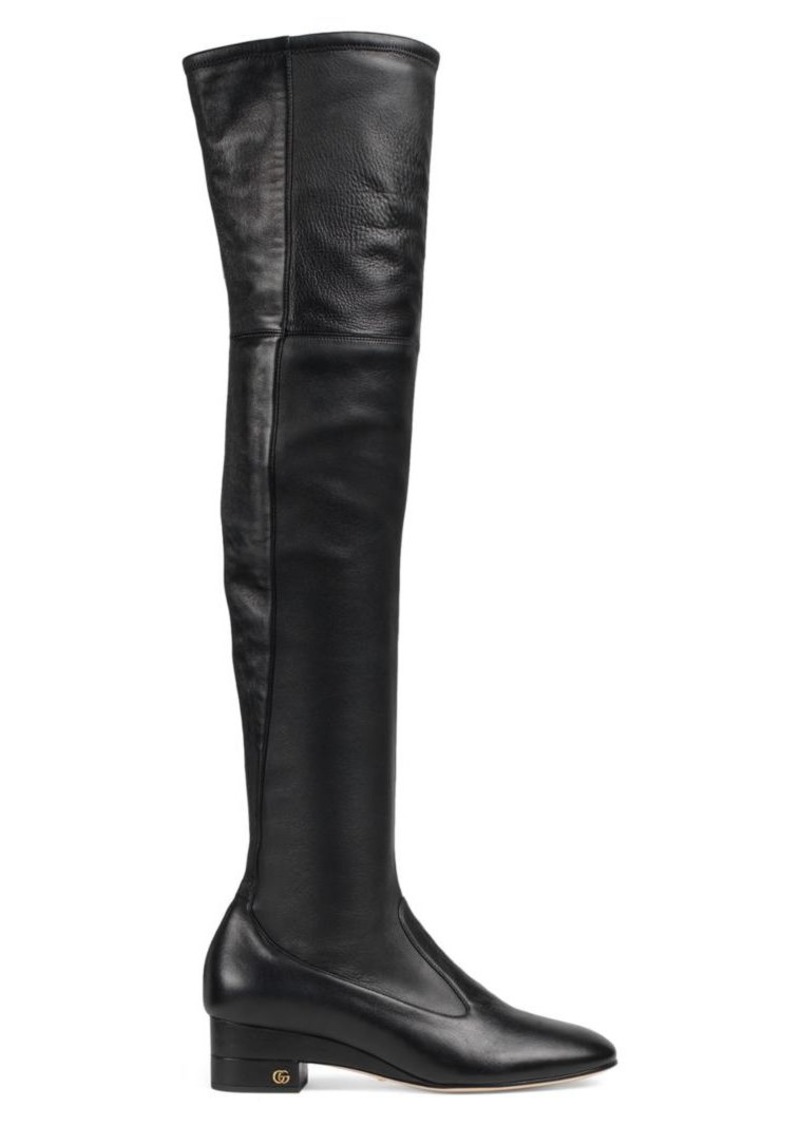 gucci tall leather boots