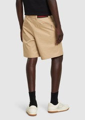 Gucci Compact Cotton Twill Shorts