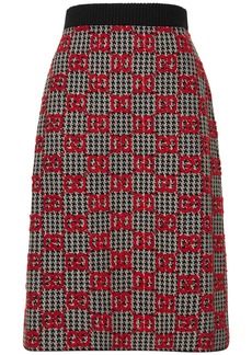 Gucci Cosmogonie Gg Wool Skirt
