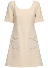 Gucci Cotton & Wool Tweed Mini Dress