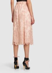 Gucci Cotton Blend Lace Skirt