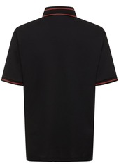 Gucci Cotton Blend Piquet Polo Shirt