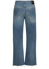 Gucci Cotton Denim Jeans W/ Raw Cut Hem