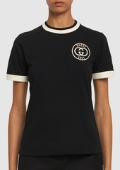 Gucci Cotton Jersey T-shirt W/ Embroidery