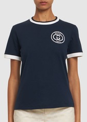 Gucci Cotton Jersey T-shirt W/ Embroidery
