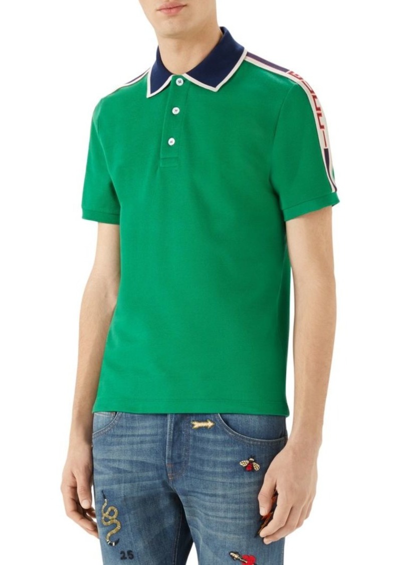 green gucci polo shirt