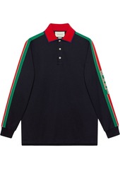 Gucci Web stripe-detail polo shirt