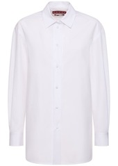 Gucci Cotton Poplin Shirt W/ Ribbon Tie