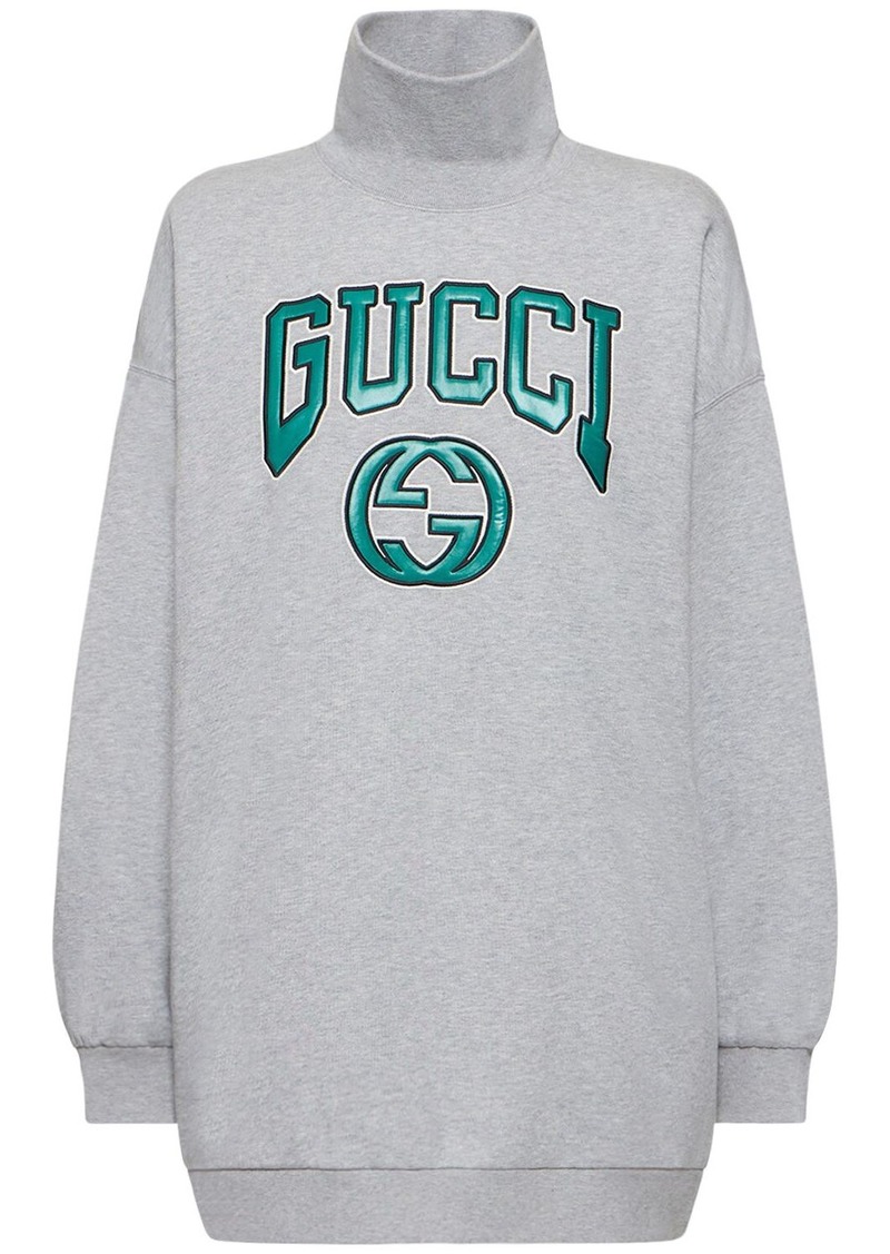 Gucci Cotton Sweatshirt W/ Embroidery