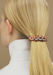 Gucci Crystal Logo Hair Barrette