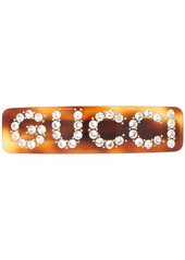 Gucci Crystal Logo Hair Barrette