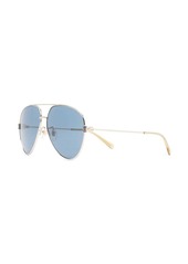 Gucci double-bridge pilot-frame sunglasses