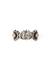 Gucci Double G Flower Ring W/ Mother Of Pearl
