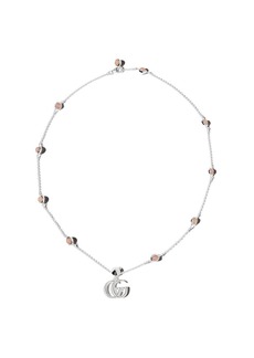Gucci Double G mother of pearl necklace