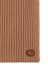 Gucci Double G Wool & Cashmere Scarf