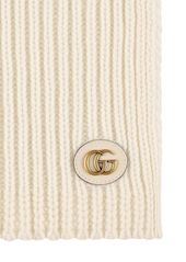 Gucci Double G Wool & Cashmere Scarf
