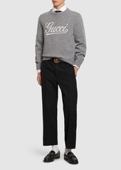 Gucci Drawstring Wool Blend Pants