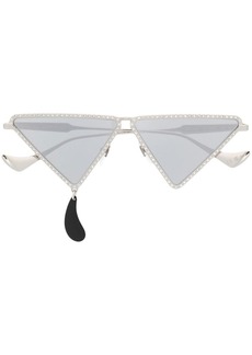 Gucci embellished geometric sunglasses