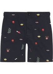 Gucci Embroidered cotton short