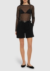 Gucci Embroidered Tulle Top