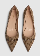 Gucci 15mm Canvas Ballet Flat With Horsebit