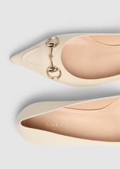 Gucci 15mm Leather Ballet Flats W/ Horsebit