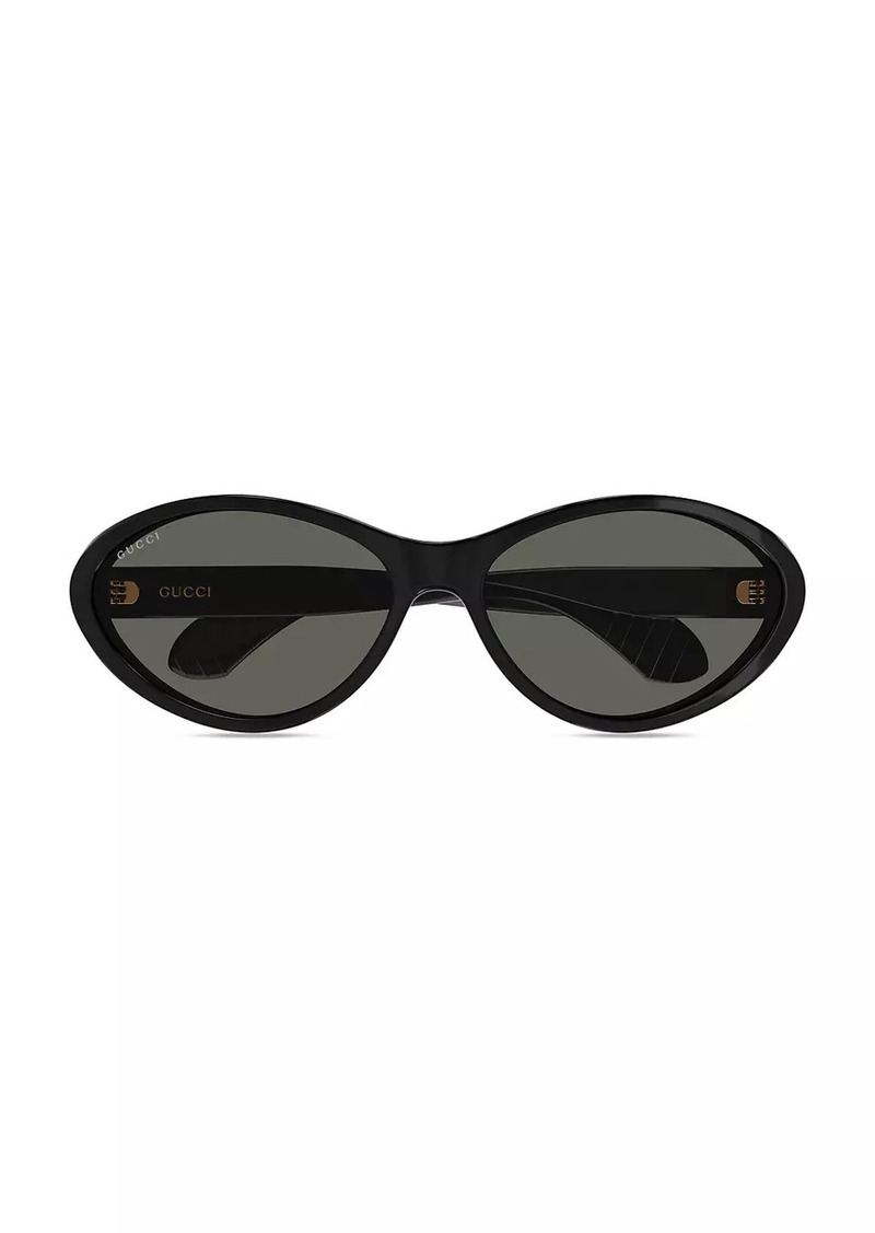 Gucci Fashion Show 67MM Oval Sunglasses