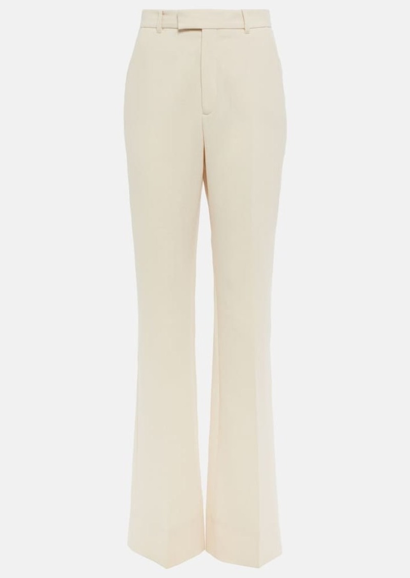 Gucci Flared wool crêpe pants