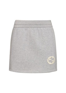 Gucci Fleece Cotton Mini Skirt