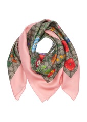 Gucci Flora Printed Silk Scarf