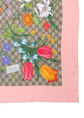 Gucci Flora Printed Silk Scarf
