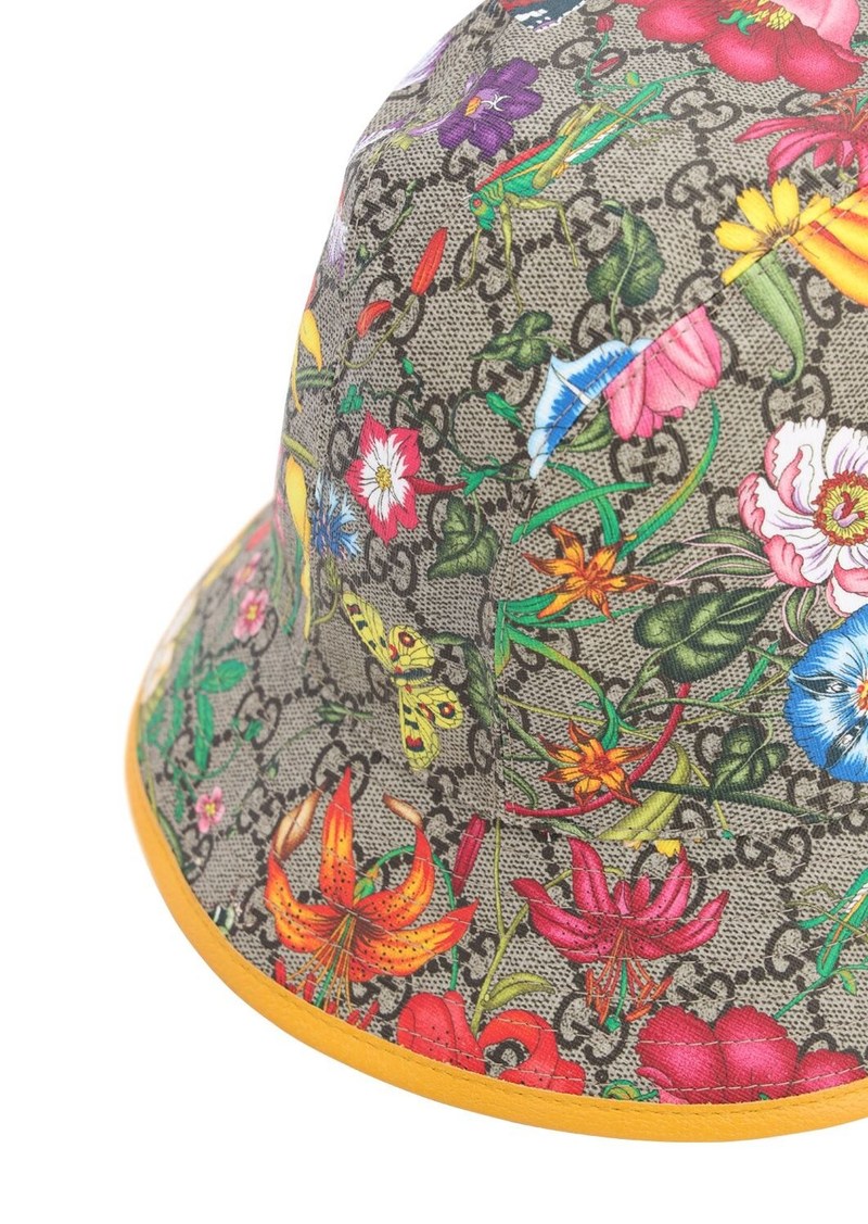 gucci floral bucket hat